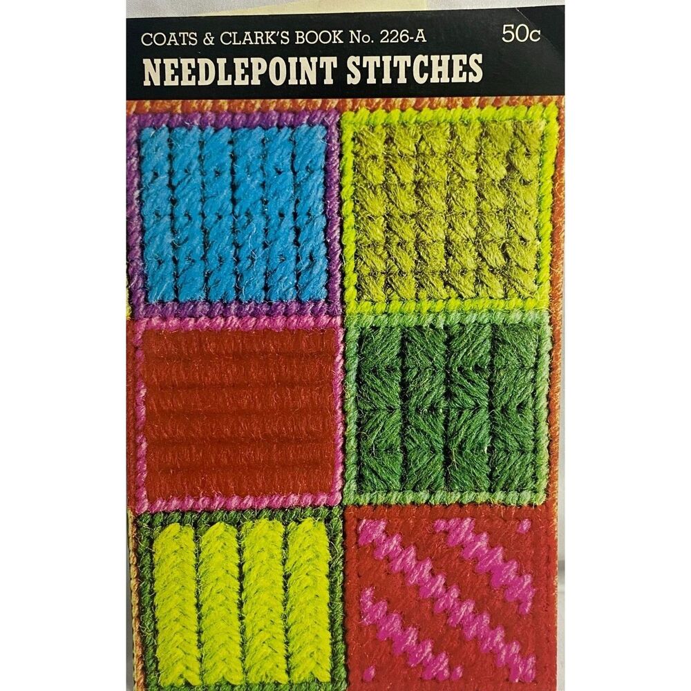 #5407 VTG Coats and Clarks Needlepoint Stitches Book No. 226-A